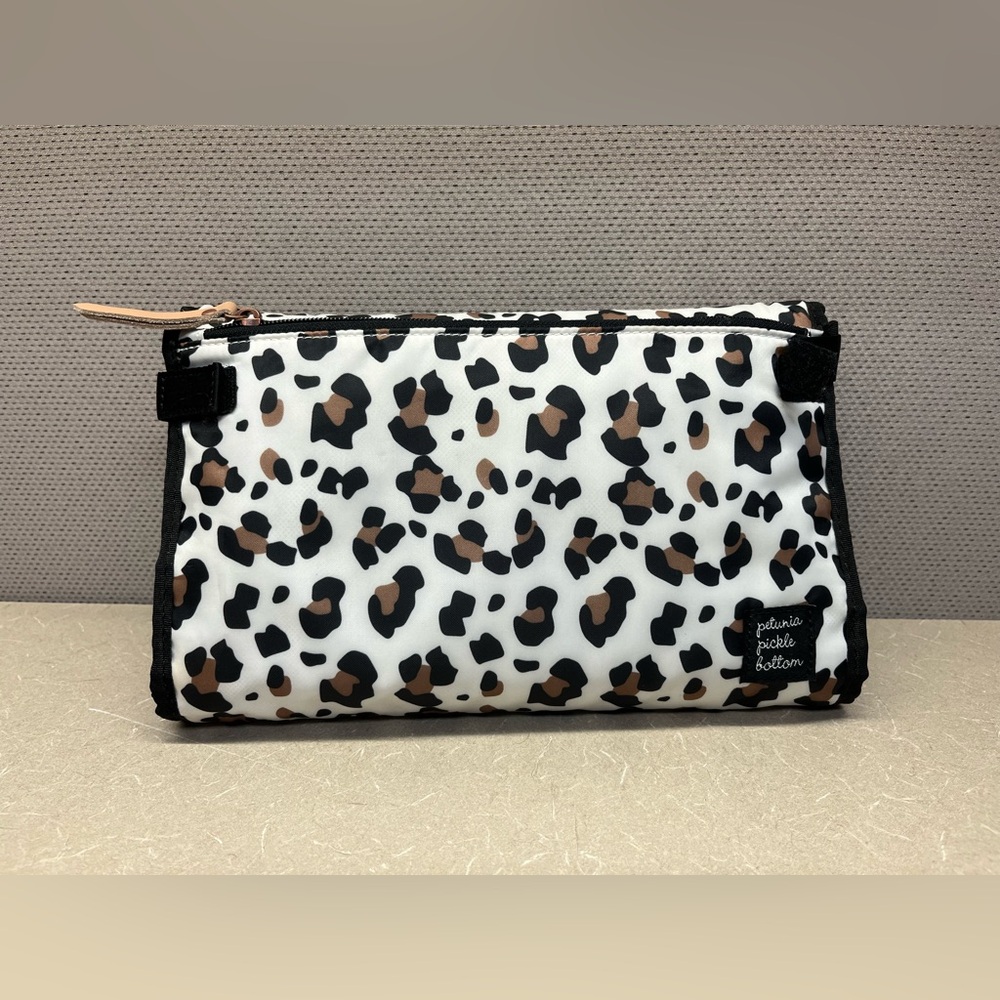 Petunia Pickle Bottom Leopard Diaper Changing Pad w/ Wipes Case